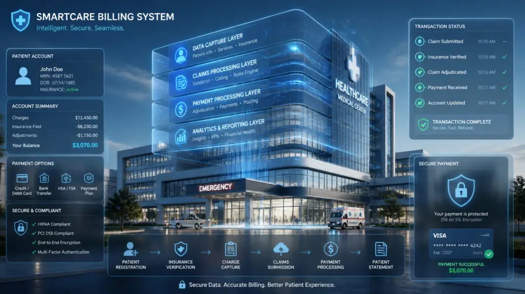 'Agentic AI workflow for hospital revenue cycle claims processing'