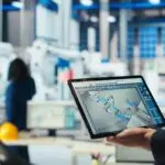 AI-powered predictive quality analytics monitoring manufacturing production data to detect defects and reduce warranty failures.